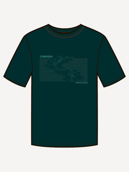 Футболка BASK Topography MT V2 (Мужской; 54; Морская Волна)